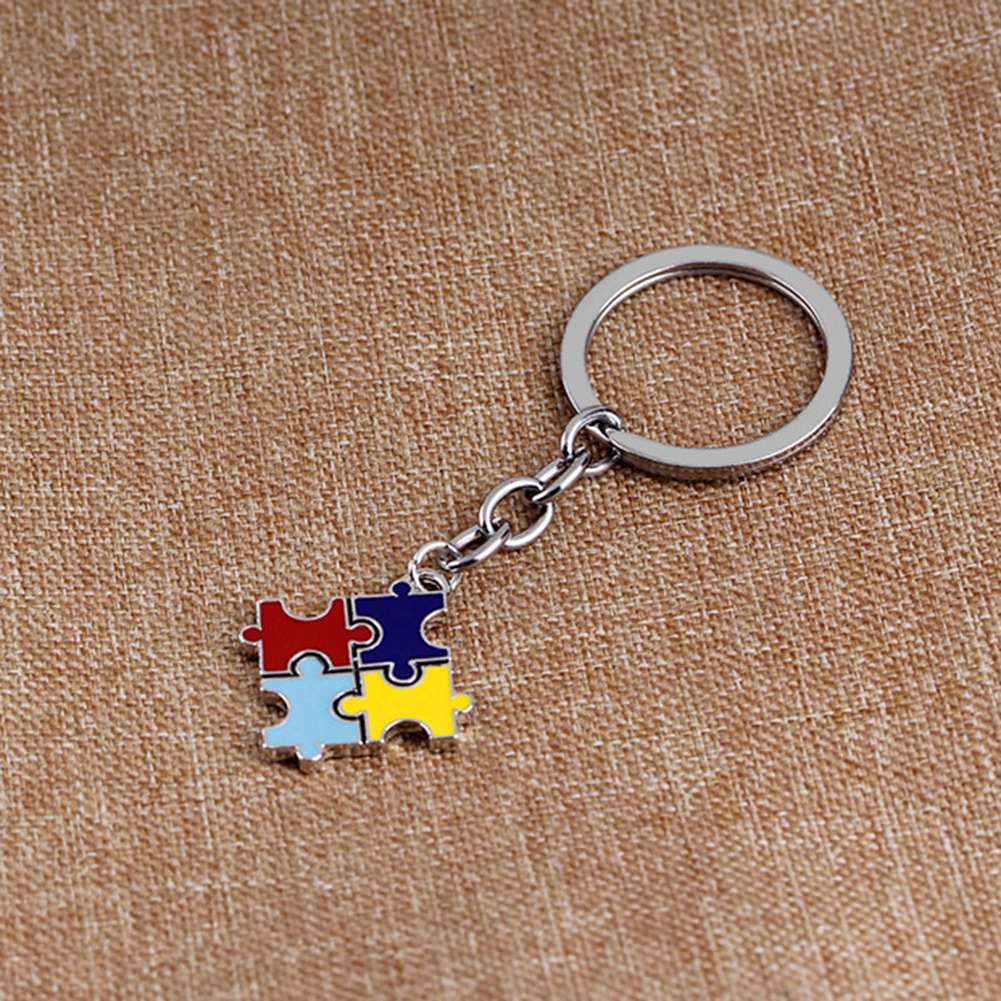 Keychain Autism Awareness Puzzle