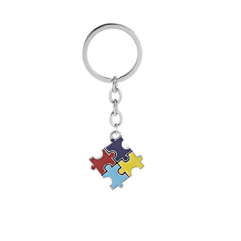 Keychain Autism Awareness Puzzle