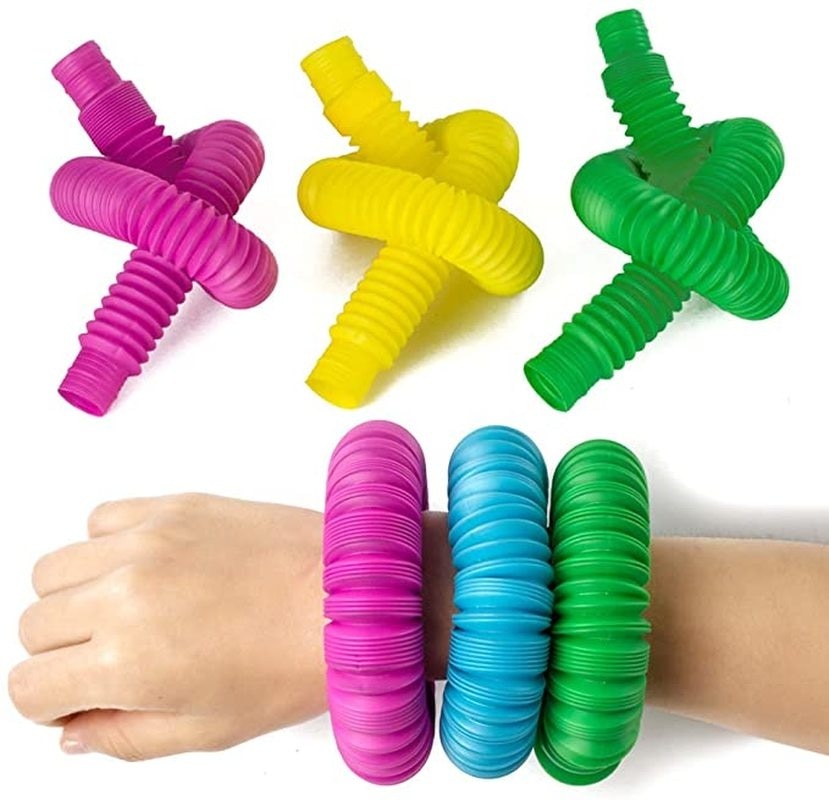 5pcs Colorful Pop Tubes Sensory Toy