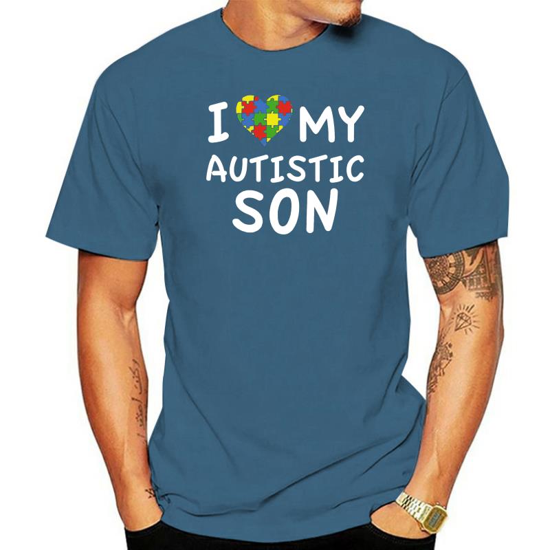 I Love My Autistic Son T-Shirt Autism Awareness 2022 Gifts
