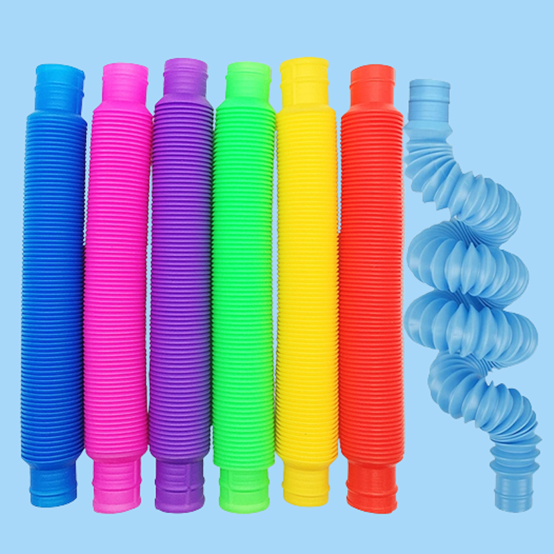 5pcs Colorful Pop Tubes Sensory Toy