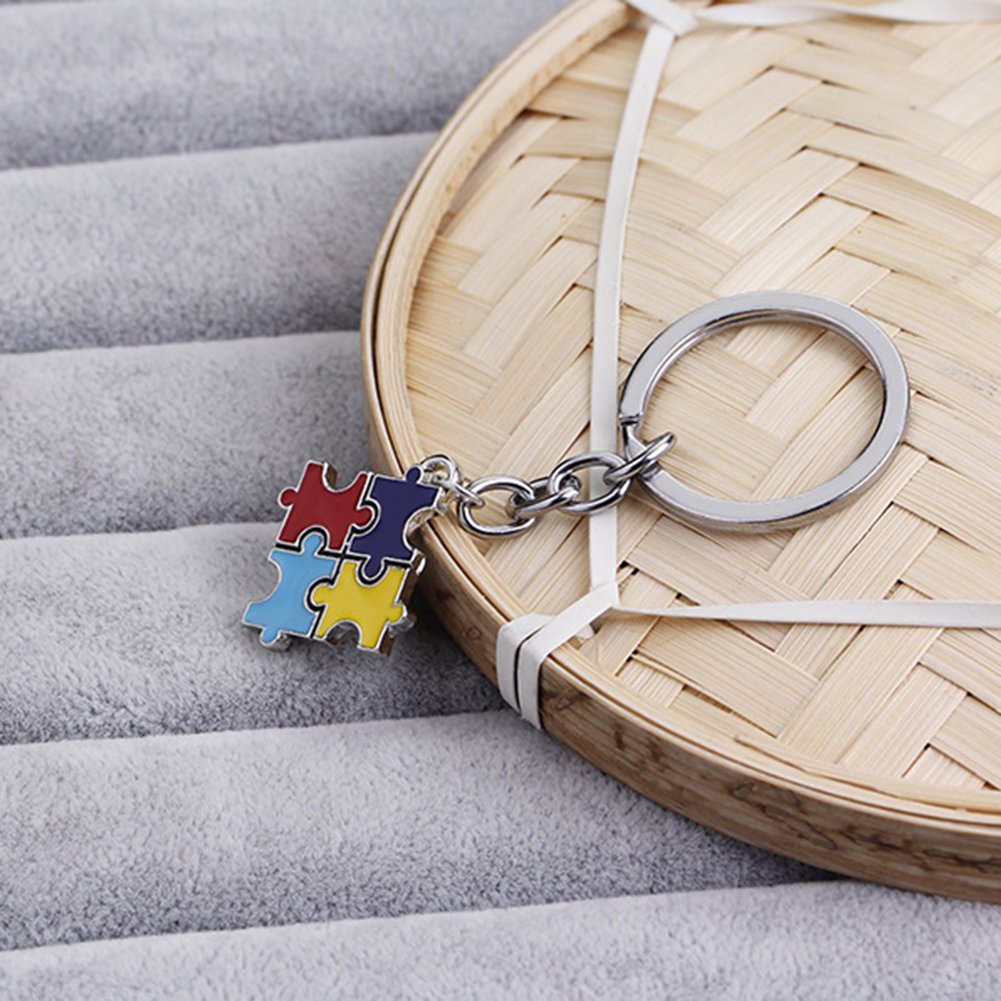 Keychain Autism Awareness Puzzle