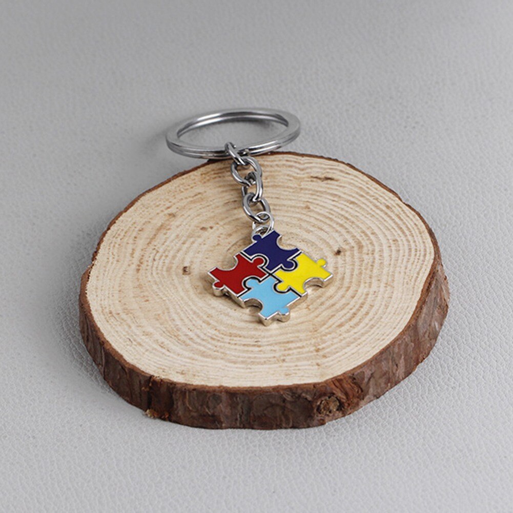 Keychain Autism Awareness Puzzle