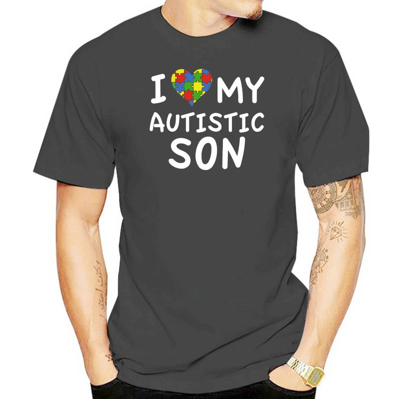 I Love My Autistic Son T-Shirt Autism Awareness 2022 Gifts