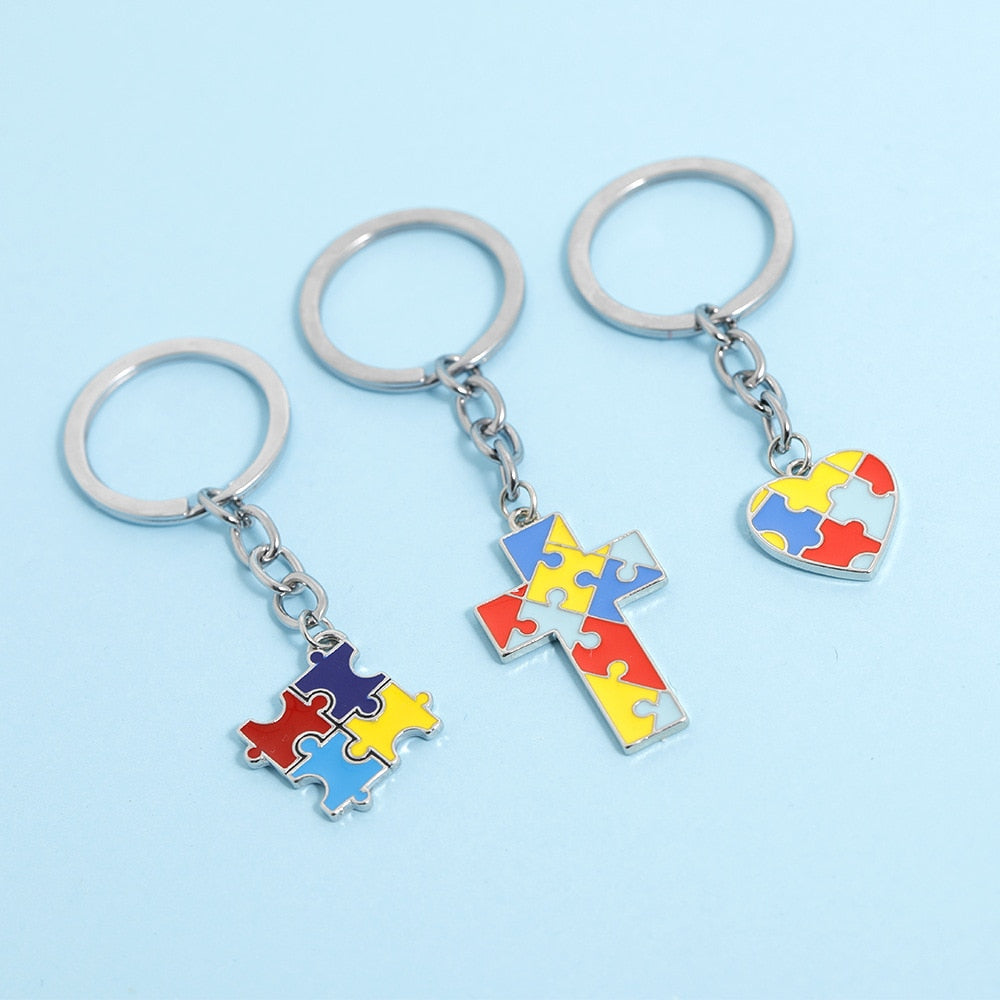 Best Friends Love Cross key chain